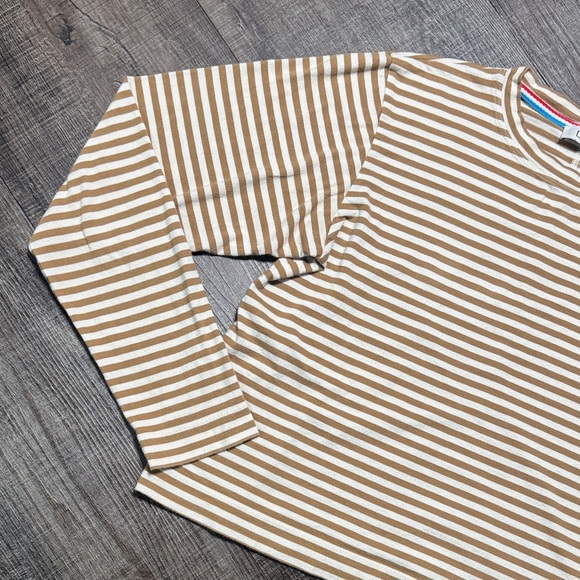 AYR Beige and White Striped Long Sleeve Top - Picture 2 of 11